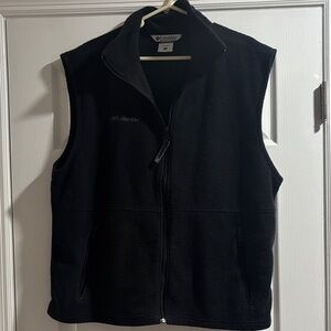 Columbia Black Men's Fleece Vest - Full Zip